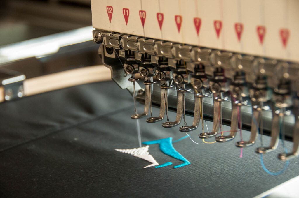 máquinas de coser bordadas