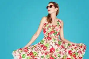 vestido de flores femenino