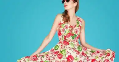 vestido de flores femenino