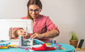 organizar el entorno de corte y costura