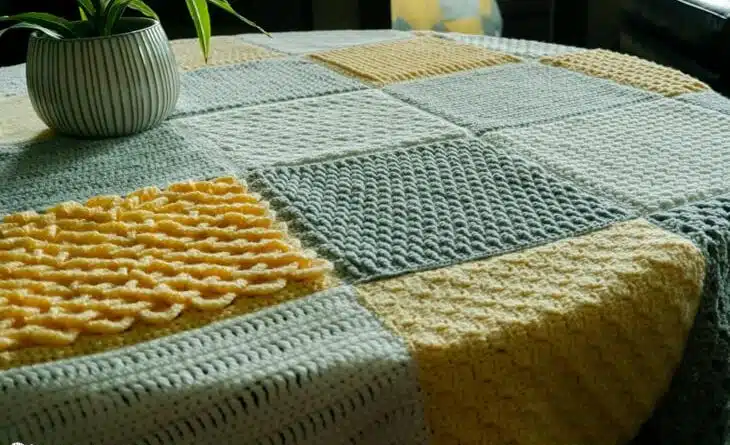 crochet sampler blanket