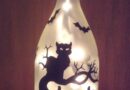cómo decorar botellas y tarros con gatitos