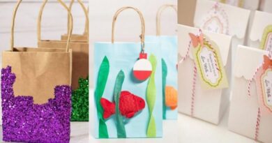 Convertir bolsas de papel en objetos decorativos