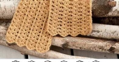 receta bufanda de crochet