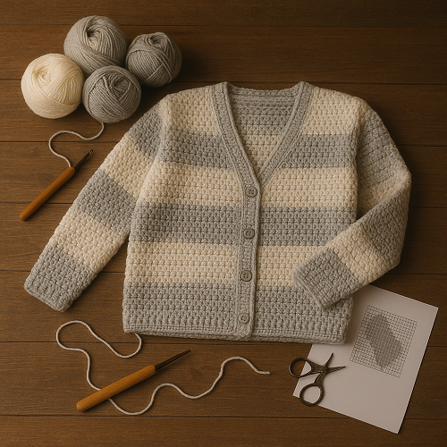 casaco en crochet