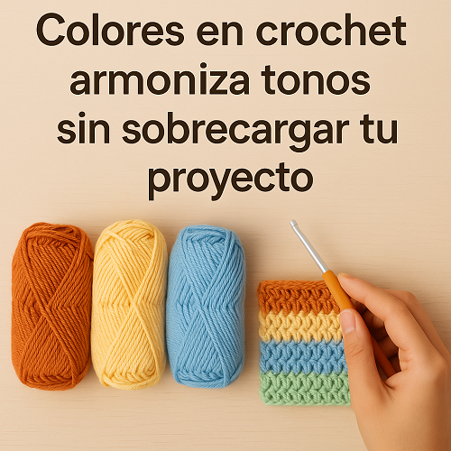 Colores en crochet: armoniza tonos sin sobrecargar tu proyecto