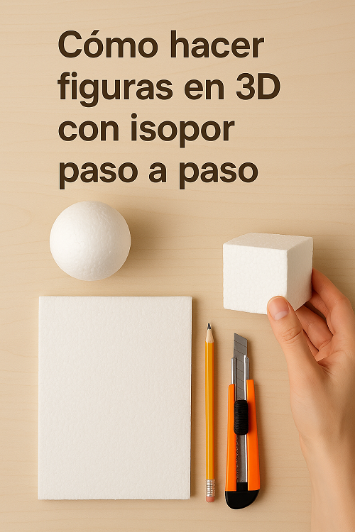 Cómo hacer figuras en 3D con isopor