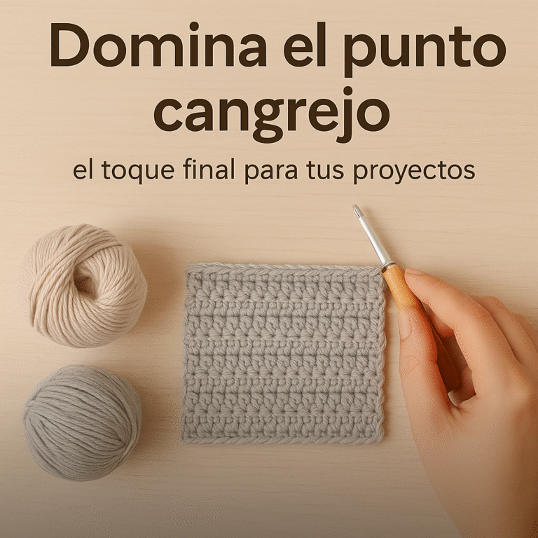Domina el punto cangrejo crochet: el toque final para tus proyectos