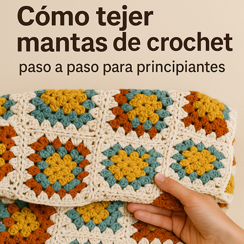 Cómo tejer mantas de crochet paso a paso para principiantes