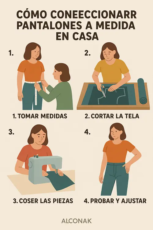 Cómo confeccionar pantalones a medida en casa