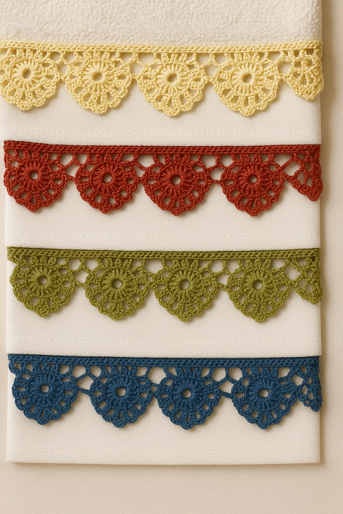 Cómo hacer servilletas con bordes decorativos a crochet — Tutorial fácil
