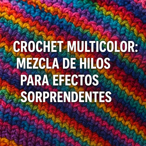 Crochet multicolor: mezcla de hilos para efectos sorprendentes