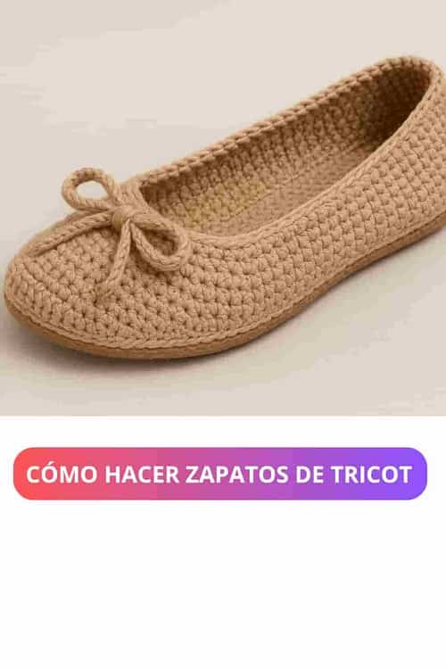 Cómo hacer zapatos de tricot