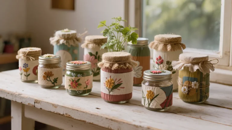 Alhajeros rústicos con troncos pequeños y bisagras recicladas
