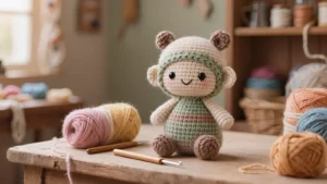 Aprende a hacer un muñeco de nieve en amigurumi