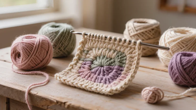Aprende a tejer una guirnalda de crochet