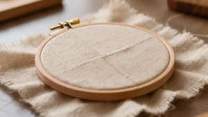 Bastidor de madera con lino tenso como un tambor