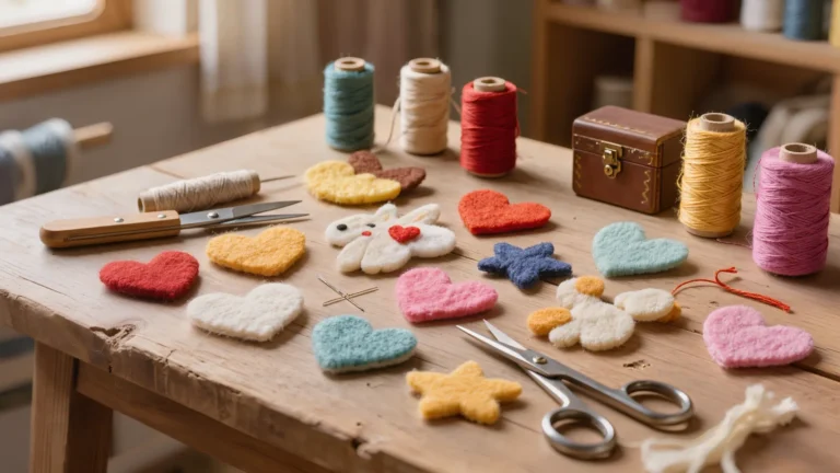 Cómo coser un llavero de fieltro