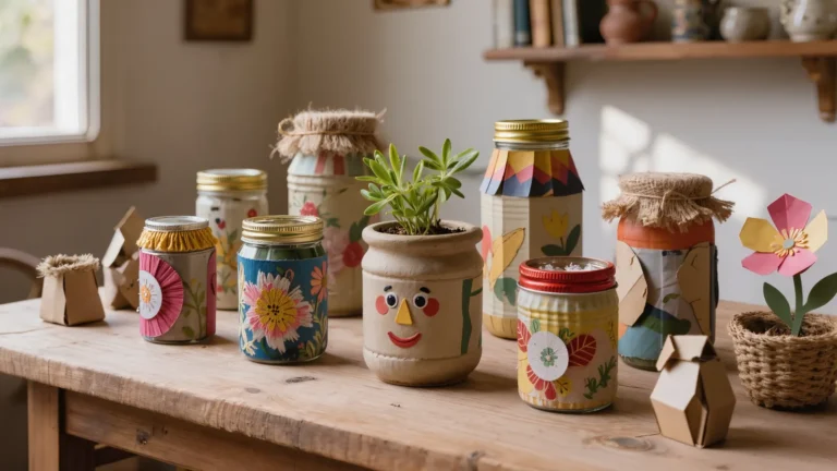 Cómo crear manualidades con materiales reciclados