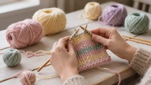 Cómo hacer bufandas en tejido de punto