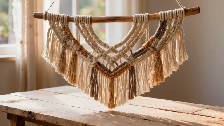 Cómo hacer nudo doble de macramé