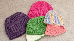 Cómo tejer un gorro de invierno con agujas rectas