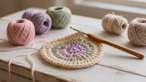 Crea un hermoso móbile de crochet para la habitación de tu bebé