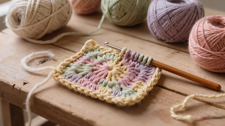 Crochet con hilo reciclado