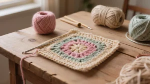 Crochet con materiales no tradicionales: rafia, cuerda y cintas