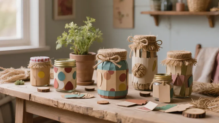 Curso de cómo decorar botellas y tarros