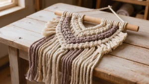 Flecos y nudos básicos en macramé