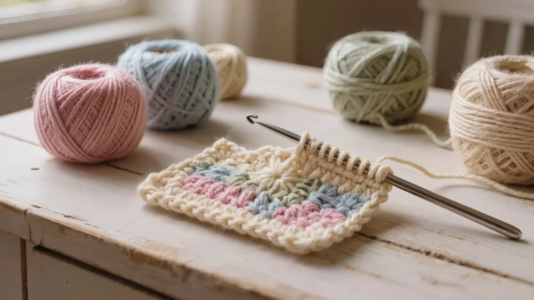 Flores a crochet tridimensionales