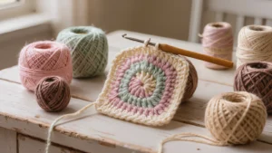 Haz una cesta de crochet de punto para decorar