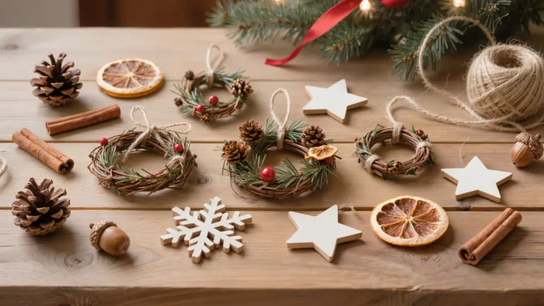 Macetas colgantes hechas con esferas navideñas recicladas