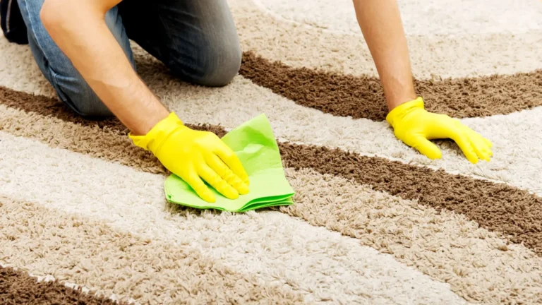 ¿Por qué mi alfombra se vuelve negra alrededor de los bordes?
