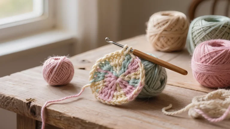 Puntilla para bordes en crochet para paños de cocina