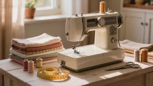 Puntos de coser en la maquina